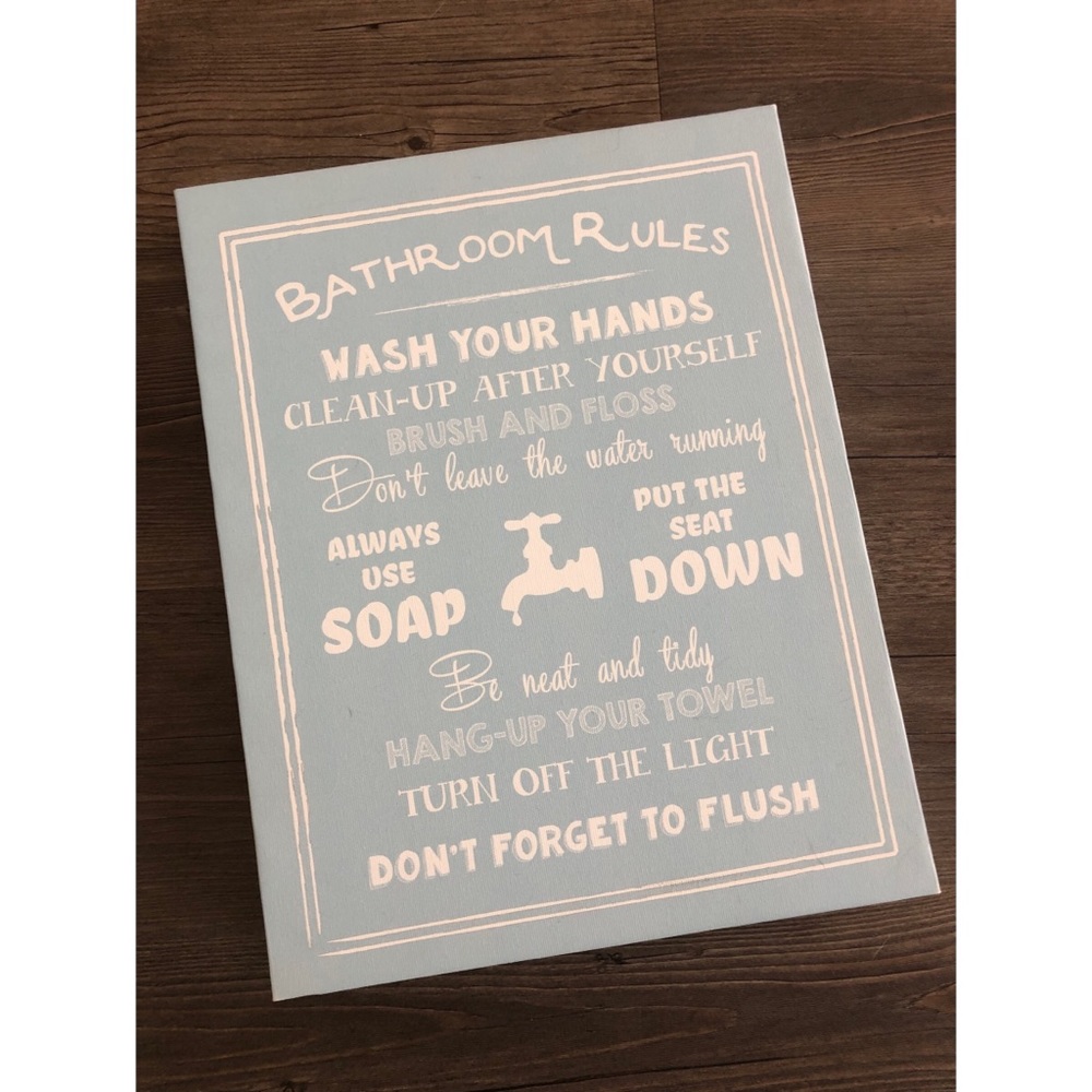 Bathroom Decor Sign